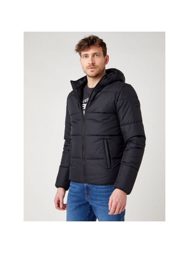 WRANGLER JACKET WITH HOODIE BLACK