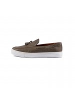 SOFTIES LEATHER SHOE LOAFER OLIVE GREEN