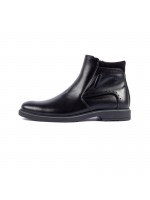 SOFTIES LEATHER SHOE WITH LACES BLACK
