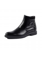 SOFTIES LEATHER SHOE WITH LACES BLACK