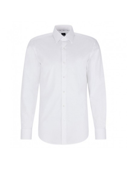 BOSS ΠΟΥΚΑΜΙΣΟ ΛΕΥΚΟ SLIM FIT