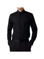 BOSS ΠΟΥΚΑΜΙΣΟ ΜΑΥΡΟ SLIM FIT