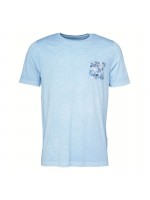 FYNCH HATTON T-SHIRT WITH POCKET LIGHT BLUE