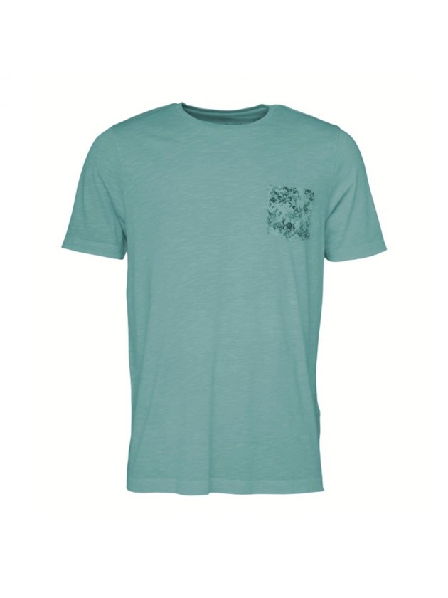 FYNCH HATTON T-SHIRT WITH POCKET OPEN GREEN