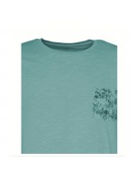 FYNCH HATTON T-SHIRT WITH POCKET OPEN GREEN