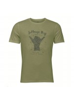 FYNCH HATTON T-SHIRT WITH STAMP OLIVE GREEN