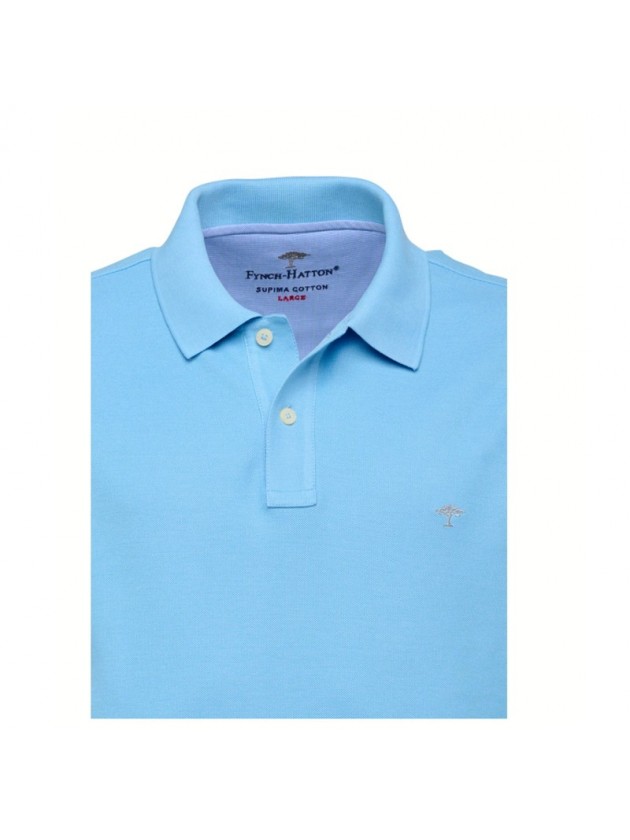FYNCH HATTON POLO SHIRT LIGHT BLUE