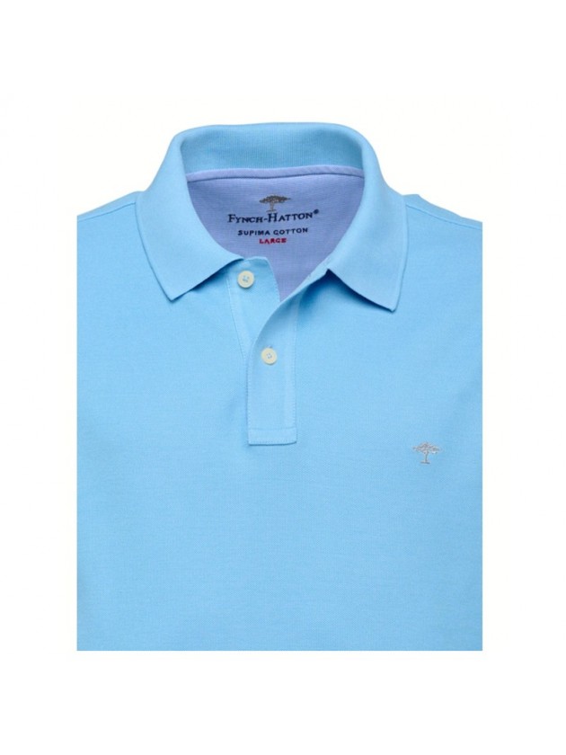 FYNCH HATTON POLO SHIRT LIGHT BLUE