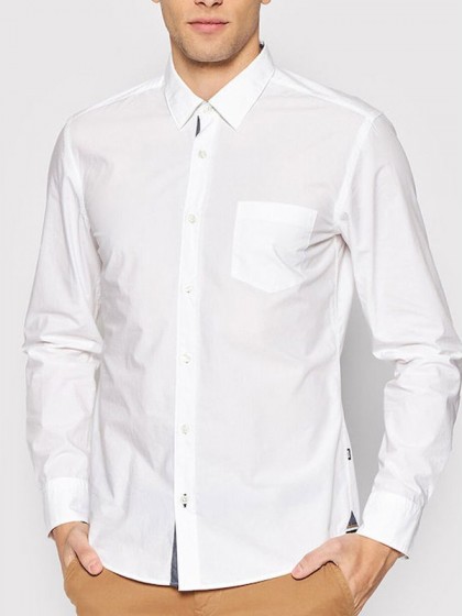 BOSS SHIRT WITH POCKET WHITE