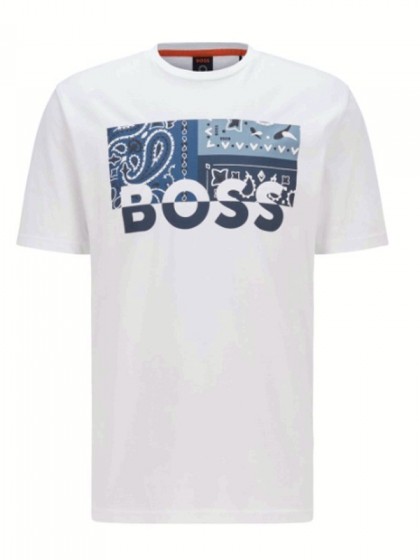 BOSS  T-SHIRT ΛΕΥΚΟ