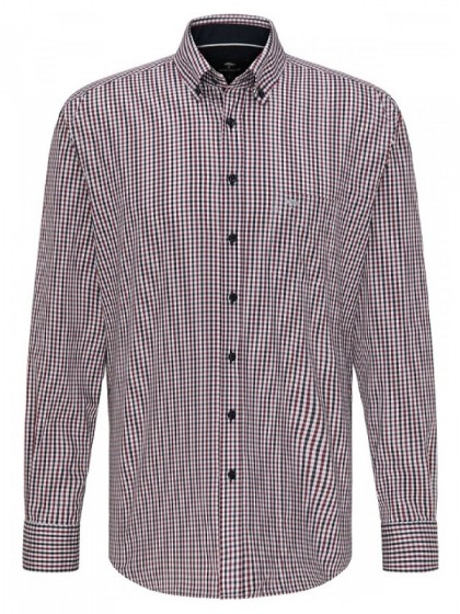 FYNCH HATTON PLAID SHIRT BLUE