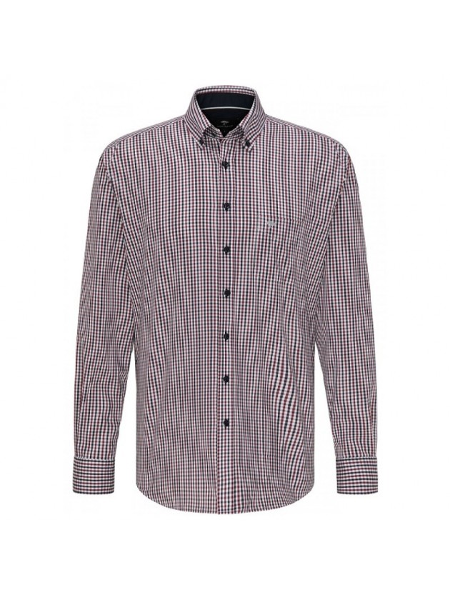 FYNCH HATTON PLAID SHIRT BLUE