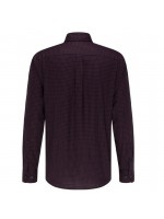 FYNCH HATTON PLAID SHIRT BORDEAUX