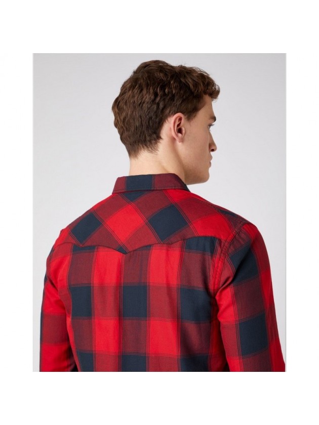 WRANGLER ΠΟΥΚΑΜΙΣΟ ΚΑΡΩ ΚΟΚΚΙΝΟ