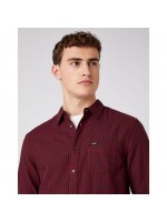 WRANGLER ΠΟΥΚΑΜΙΣΟ ΜΙΚΡΟ ΚΑΡΩ ΚΟΚΚΙΝΟ