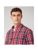 WRANGLER PLAID SHIRT RED BLUE