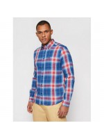 WRANGLER PLAID SHIRT BLUE