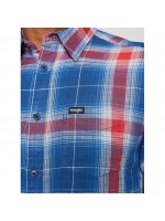 WRANGLER PLAID SHIRT BLUE