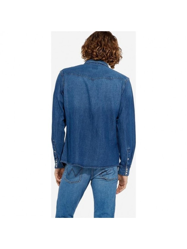 WRANGLER ΠΟΥΚΑΜΙΣΟ ΤΖΗΝ ΜΠΛΕ
