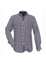 FYNCH HATTON PLAID SHIRT BLUE