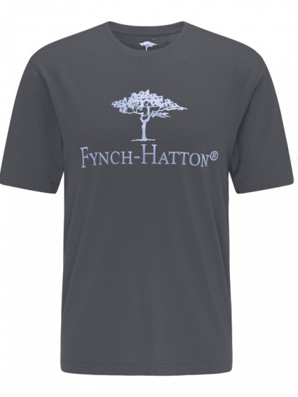 FYNCH-HATTON ΜΠΛΟΥΖΑ ΛΑΙΜΟΚΟΨΗ ΛΟΓΟΤΥΠΟ ΓΚΡΙ