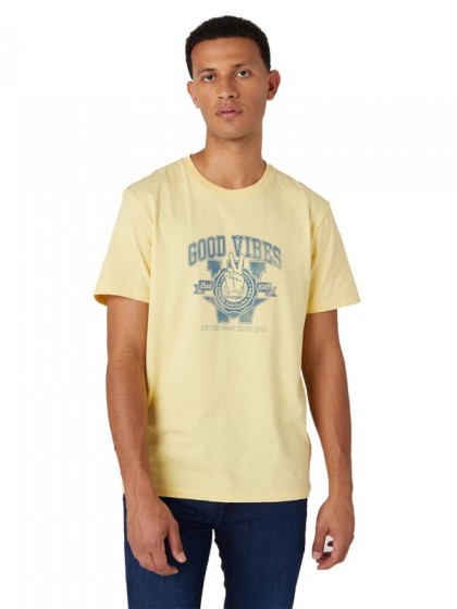 WRANGLER ΜΠΛΟΥΖΑ ΜΕ ΣΤΑΜΠΑ ΚΙΤΡΙΝΗ