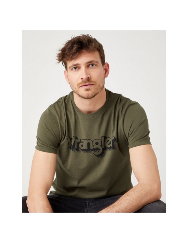 WRANGLER T-SHIRT OLIVE GREEN