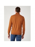 WRANGLER ROLL NECK KNIT NUTMEG MAROON