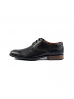 SOFTIES LEATHER SHOE WITH LACES BLUE