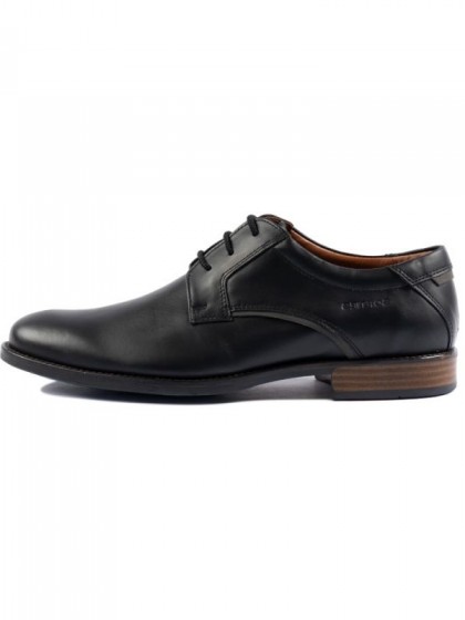 SOFTIES LEATHER SHOE WITH LACES BLUE