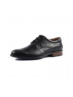 SOFTIES LEATHER SHOE WITH LACES BLUE