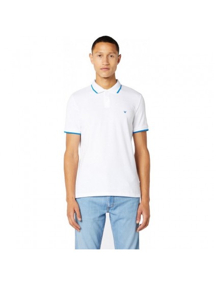 WRANGLER ΜΠΛΟΥΖΑ ΠΟΛΟ ΛΕΥΚΗ