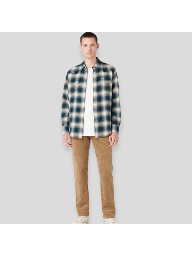 WRANGLER  ΠΟΥΚΑΜΙΣΟ ΚΑΡΩ ΠΡΑΣΙΝΟ