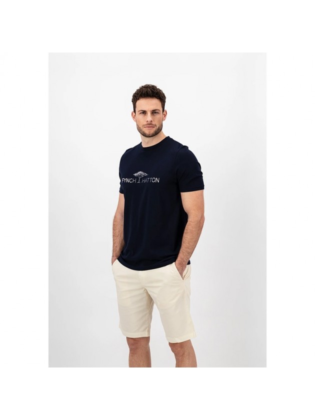 FYNCH-HATTON ΜΠΛΟΥΖΑ ΜΕ ΣΤΑΜΠΑ NAVY