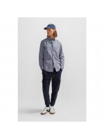 BOSS SHIRT WITH BUTTON IN THE COLLAR RAF