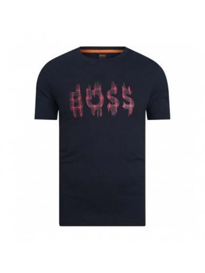 BOSS ΜΠΛΟΥΖΑ ΜΕ ΣΤΑΜΠΑ ΜΠΛΕ