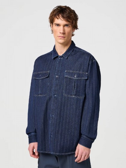WRANGLER ΠΟΥΚΑΜΙΣΟ JEAN ΜΠΛΕ