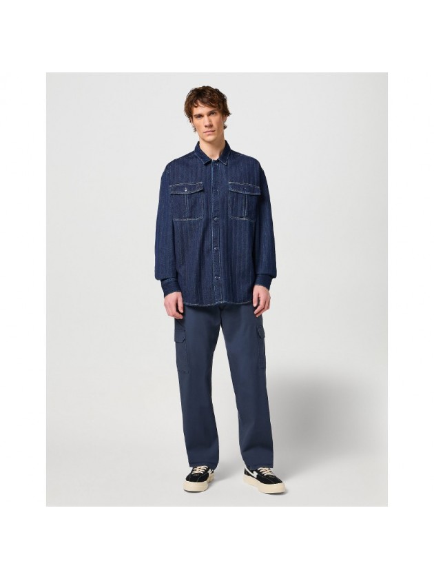 WRANGLER ΠΟΥΚΑΜΙΣΟ JEAN ΜΠΛΕ
