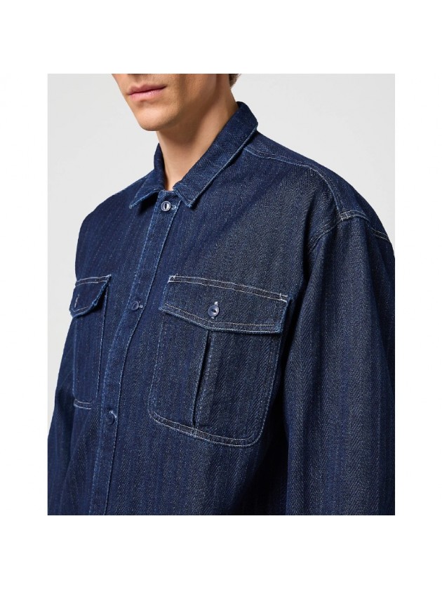 WRANGLER ΠΟΥΚΑΜΙΣΟ JEAN ΜΠΛΕ