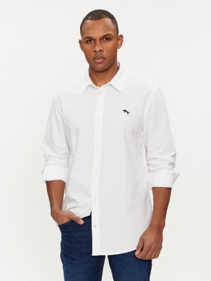 WRANGLER ΠΟΥΚΑΜΙΣΟ OXFORD ΛΕΥΚΟ