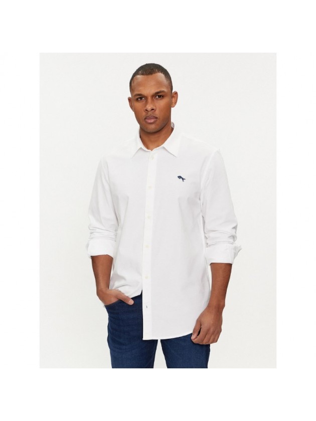 WRANGLER ΠΟΥΚΑΜΙΣΟ OXFORD ΛΕΥΚΟ