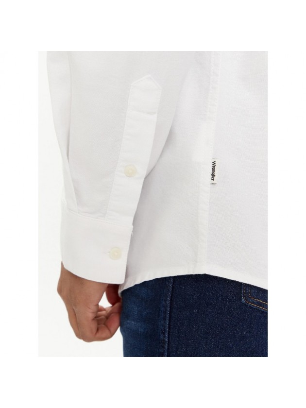 WRANGLER ΠΟΥΚΑΜΙΣΟ OXFORD ΛΕΥΚΟ