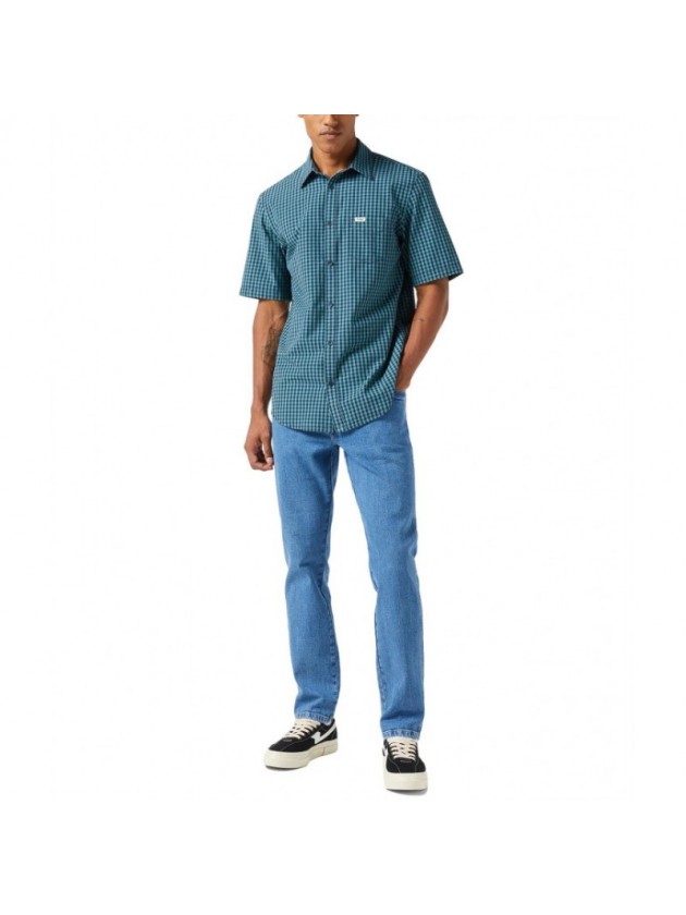 WRANGLER ΠΟΥΚΑΜΙΣΟ ΚΑΡΩ ΜΠΛΕ