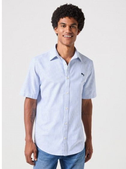 WRANGLER ΠΟΥΚΑΜΙΣΟ ΡΙΓΕ ΜΠΛΕ