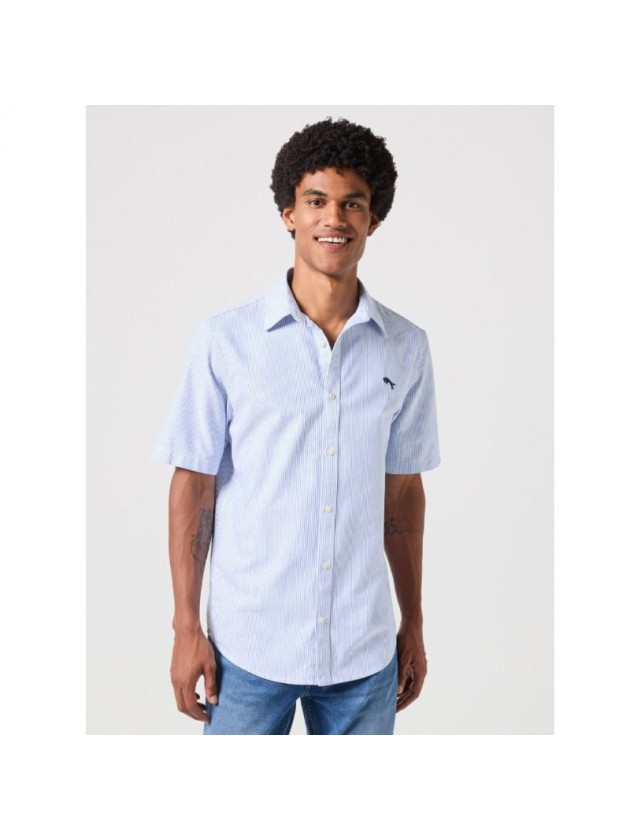 WRANGLER ΠΟΥΚΑΜΙΣΟ ΡΙΓΕ ΜΠΛΕ