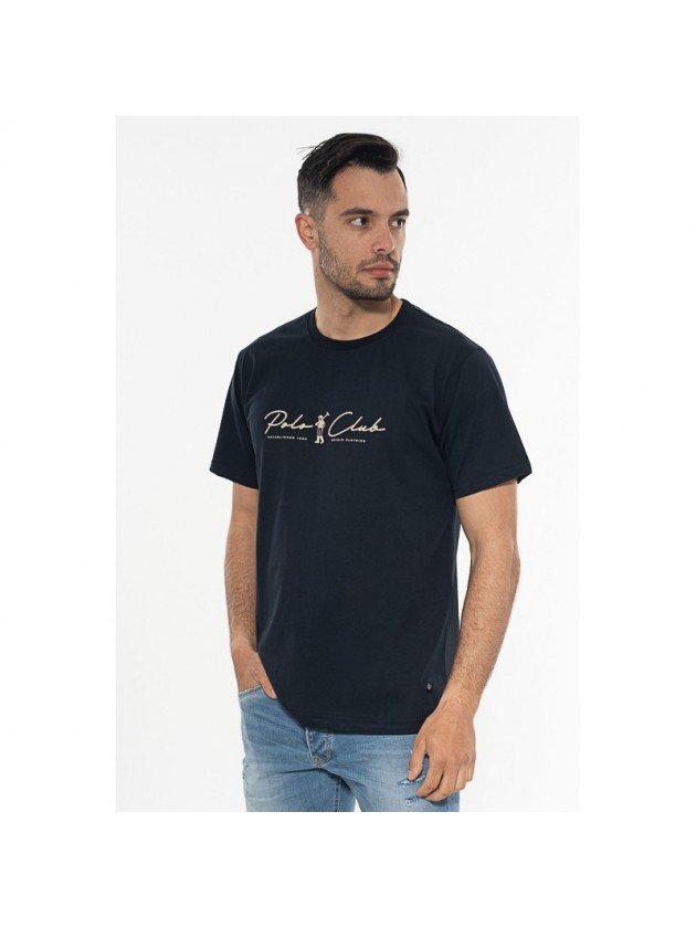 ORIGIN ΜΠΛΟΥΖΑ  ΜΠΛΟΥΖΑ ΣΤΑΜΠΑ ΜΠΛΕ plus size
