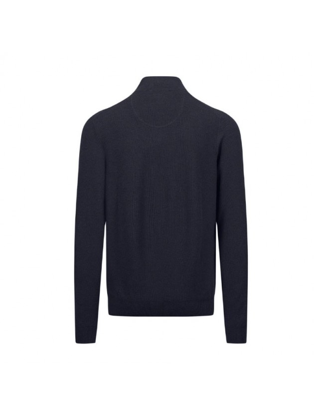FYNCH HATTON ΠΛΕΚΤΟ ZIP ΑΝΑΓΛΥΦΟ NAVY