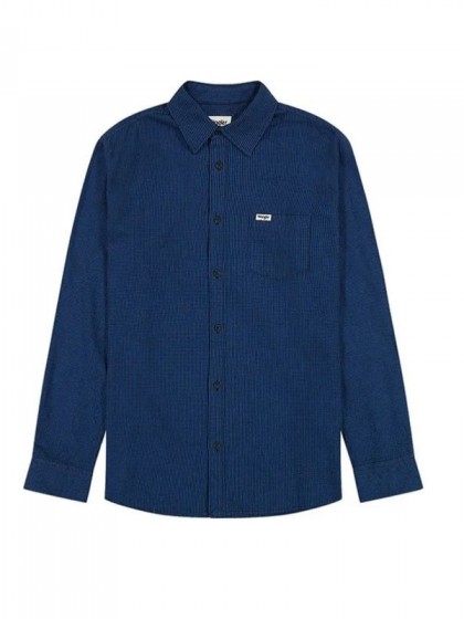 WRANGLER ΠΟΥΚΑΜΙΣΟ ΣΧΕΔΙΑΣΤΟ ΜΠΛΕ