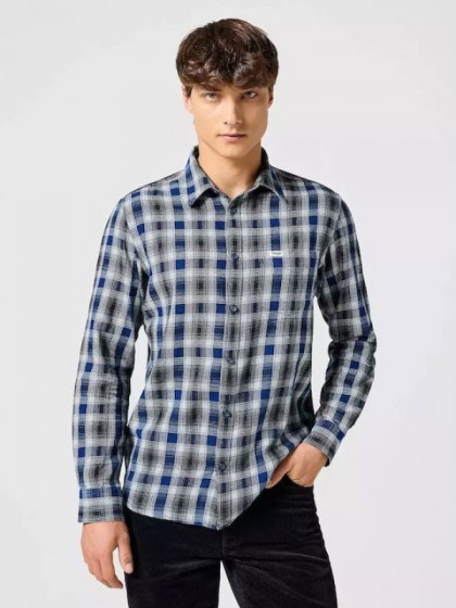 WRANGLER ΠΟΥΚΑΜΙΣΟ ΚΑΡΩ ΜΠΛΕ