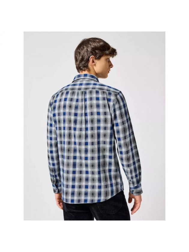 WRANGLER ΠΟΥΚΑΜΙΣΟ ΚΑΡΩ ΜΠΛΕ